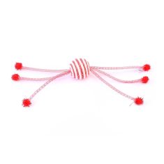 FREEDOG perro juguete pelopatas roja 20*4 cm