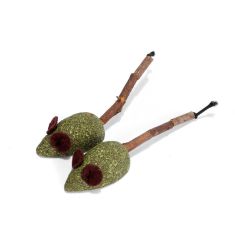 FREEDOG gato juguete set dos ratones matatabi 5 cm