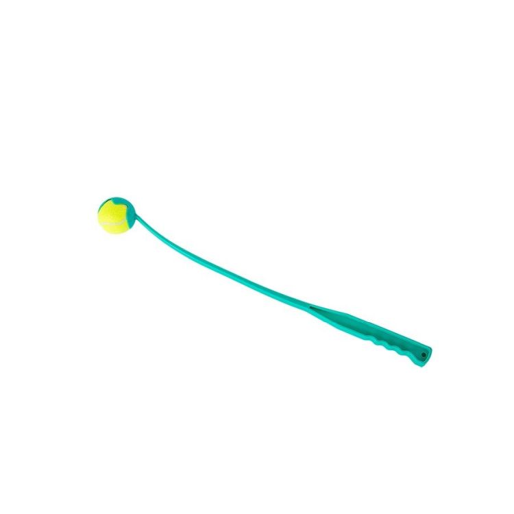 FREEDOG perro juguete lanzapelotas turquesa 65 cm