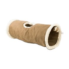 AFP gato tunel gris y marr n 66x28x28 cm