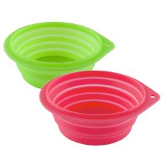 PAWISE perro comedero silicona plegable 1 L