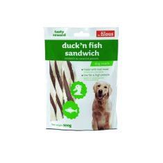 FILOUS perro snack duck&fish sandwich 100 gr