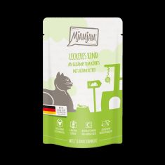 MJAMJAM gato adulto vacuno y calabaza pouch