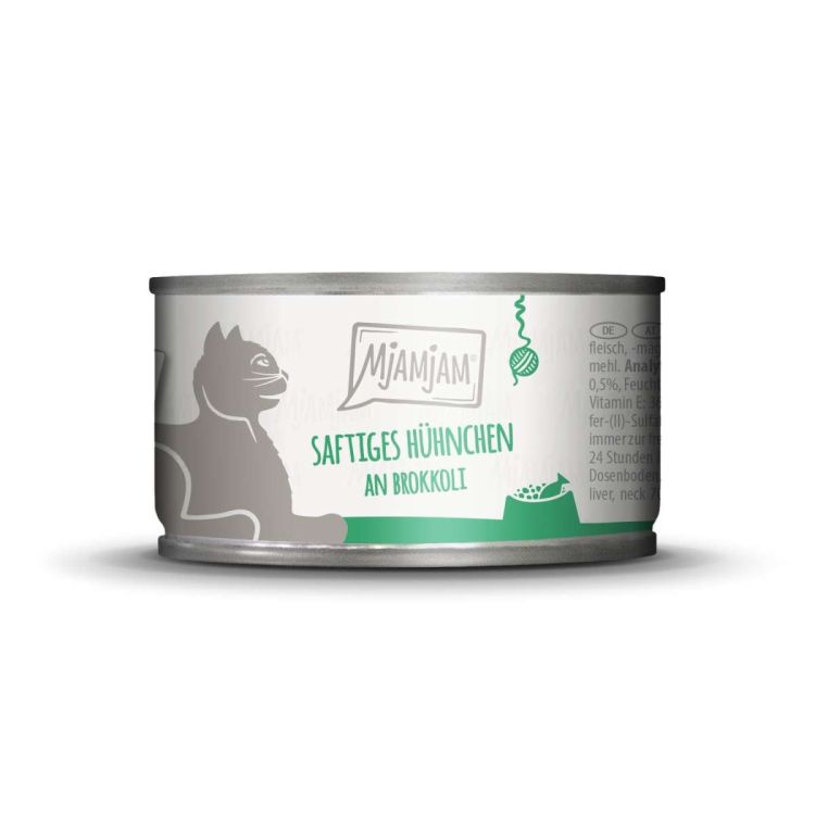 MJAMJAM gato adulto pollo y brocoli lata