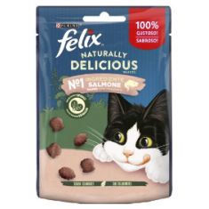 FELIX gato snack Naturally delicious salmon y espinac 50 gr