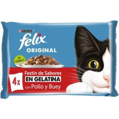 FELIX gato adulto Seleccion de carnes 4x85 gr