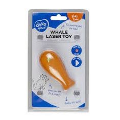 DUVO gato juguete laser ballena 8x4x4 cm