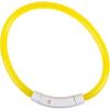 DUVO perro collar luz USB silicona amarillo 70x1x1,5 cm