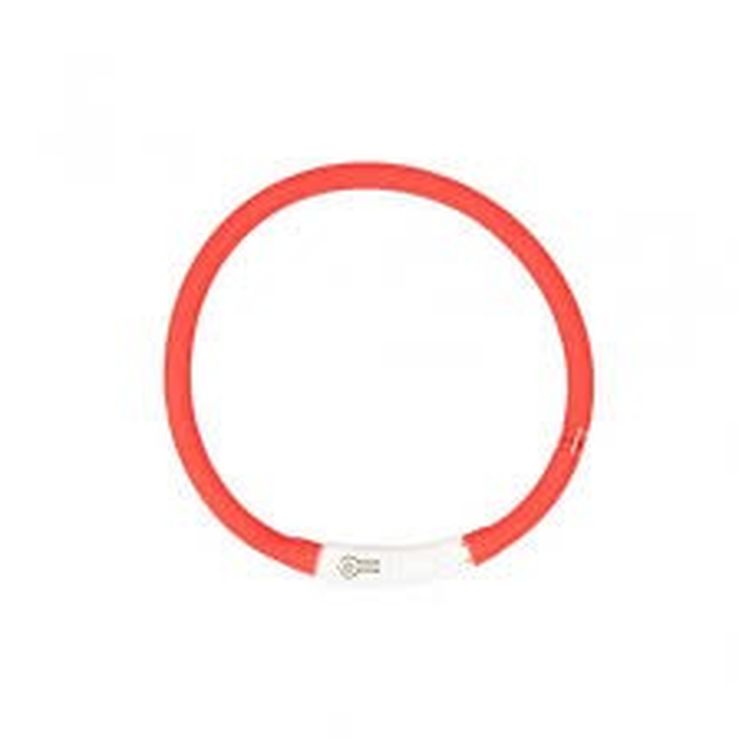 DUVO perro collar luz USB rojo
