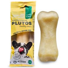 PLUTOS perro adulto snack hueso queso y cordero