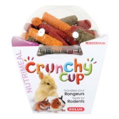 ZOLUX roedor snack crunchy cup nature alfalfa.remolacha y zanahoria 200 gr