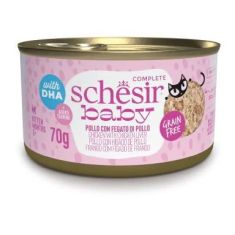 SCHESIR Baby gato filete hígado y pollo lata 70 gr