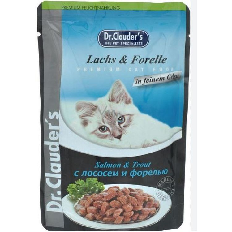 DR CLAUDER gato adulto salmon trucha pouch 100 gr