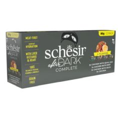 SCHESIR After Dark gato adulto filete pollo, ternera y pato 12x80 gr