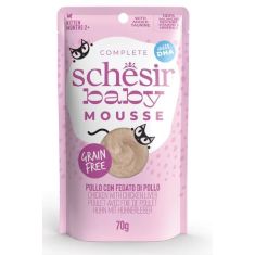 SCHESIR Baby gato hígado y pollo mousse pouch 70 gr