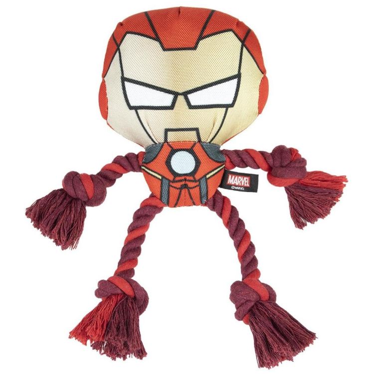 DISNEY perro juguete cuerda dental iron man