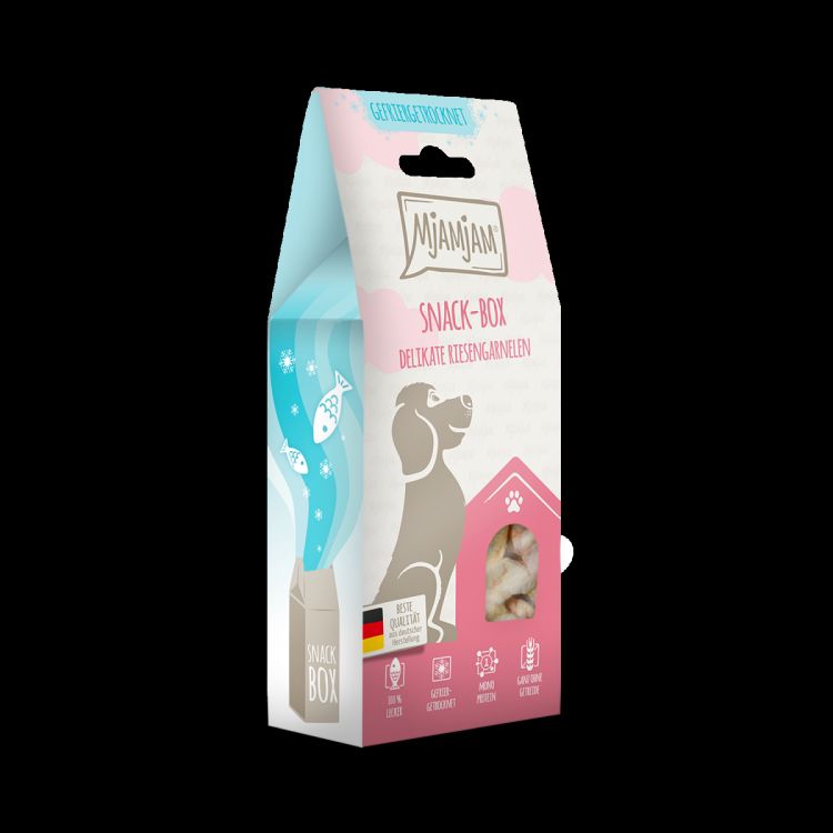 MJAMJAM perro snackbox langostino