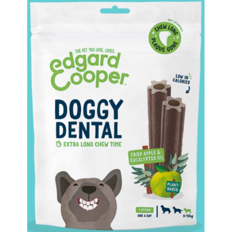 EDGAR&COOPER perro pequeño snack dental manzana 105 gr