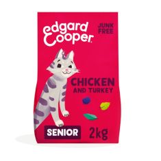 EDGAR&COOPER gato senior pollo y pavo 2 kg