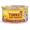 EDGAR&COOPER gato adulto wet trocitos pavo y pollo lata 85 g