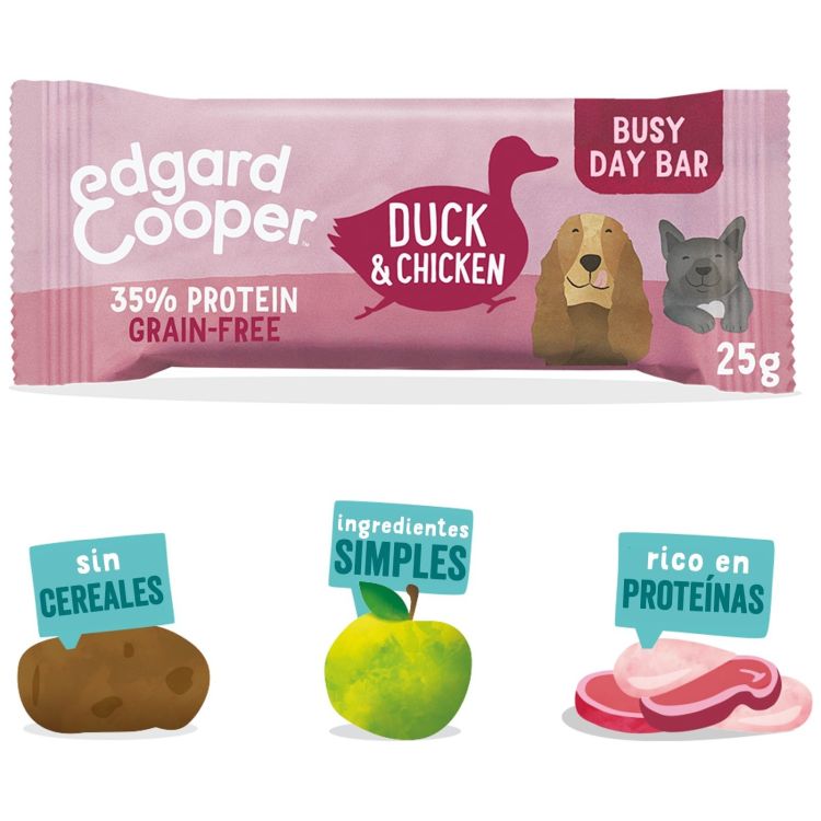 EDGARD&COOPER perro snack barritas pato y pollo