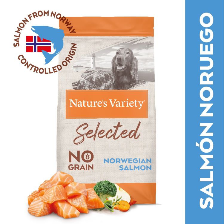 NATURES VARIETY perro adulto medium maxi Selected salmon