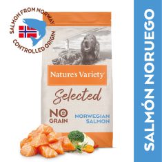 NATURES VARIETY perro adulto medium maxi Selected salmon