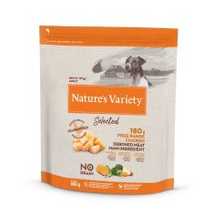 NATURES VARIETY perro adulto mini Selected pollo 600 gr