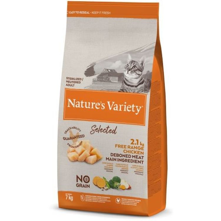NATURES VARIETY gato adulto esterilizado NG pollo