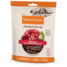 NATURES VARIETY perro snack Superfood ternera 85 gr