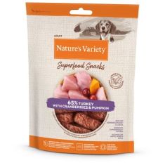 NATURES VARIETY perro snack Superfood pavo 85 gr