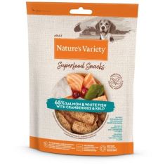 NATURES VARIETY perro snack Superfood salmon 85 gr