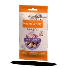 NATURES VARIETY perro snack Meat bites pavo 20 gr