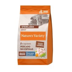 NATURES VARIETY gato adulto esterilizado HG pescado blanco