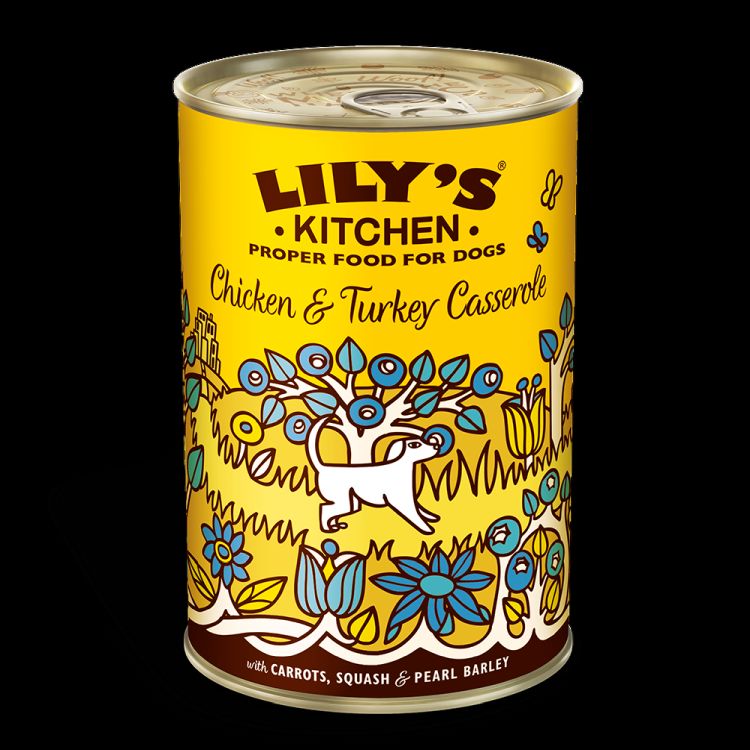 LILY'S KITCHEN perro adulto Chicken, turkey casserole lata 400 g