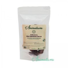 ANINATURA perro snack salchichas mini ciervo 15 ud