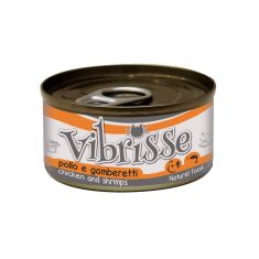 VIBRISSE gato adulto pollo y gambas lata 70 gr