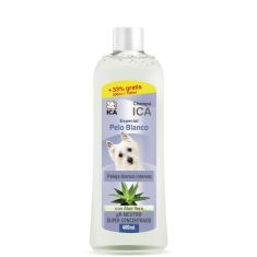 ICA perro champu pelo blanco