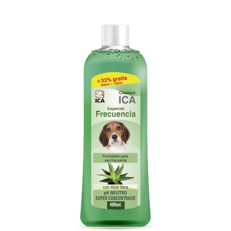 ICA perro champu frecuencia