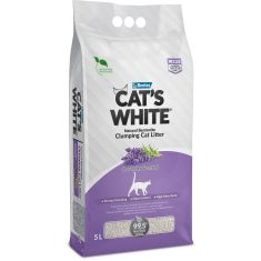CAT'S WHITE arena aglomerante lavanda 5 L