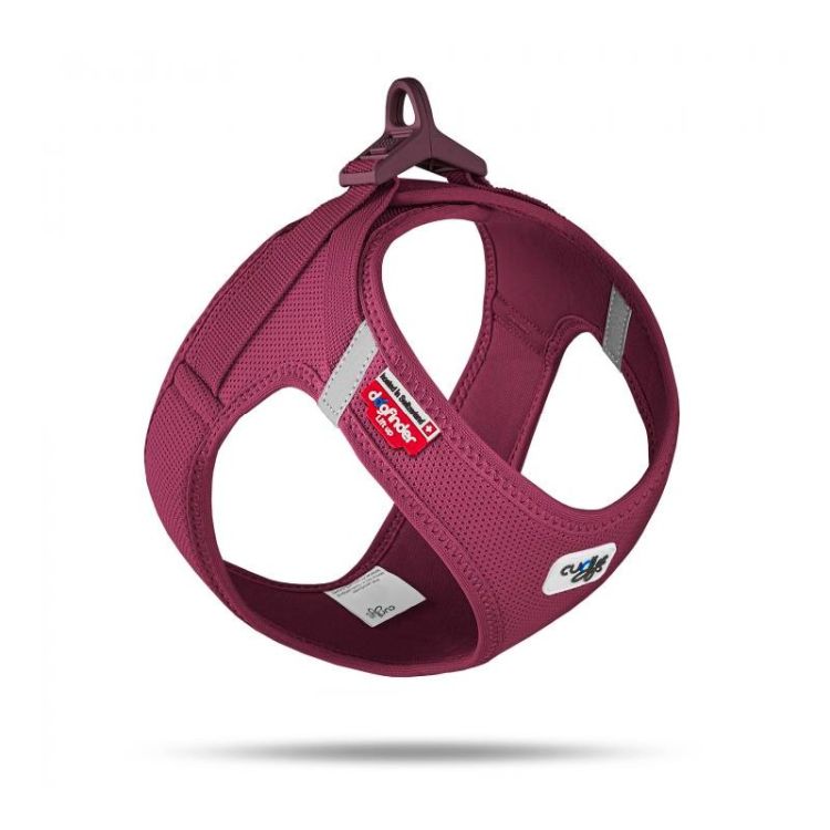 CURLI perro arnes air-mesh burdeos