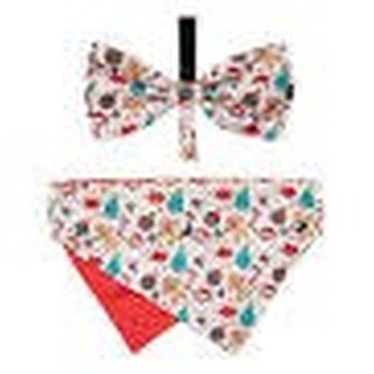 FUZZYARD perro pajarita y bandana Tinsel Time