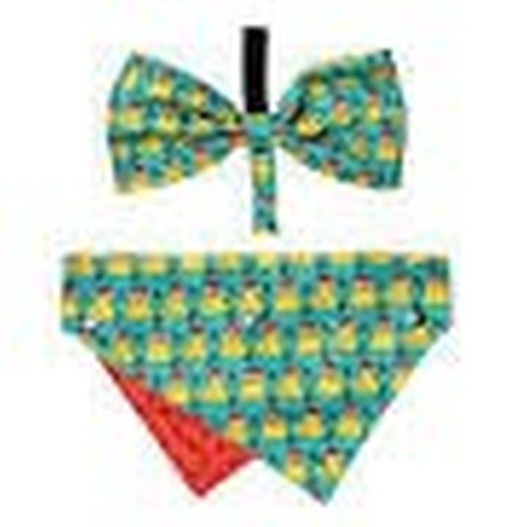 FUZZYARD perro pajarita y bandana Merry Quackmas