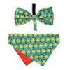 FUZZYARD perro pajarita y bandana Merry Quackmas M/L