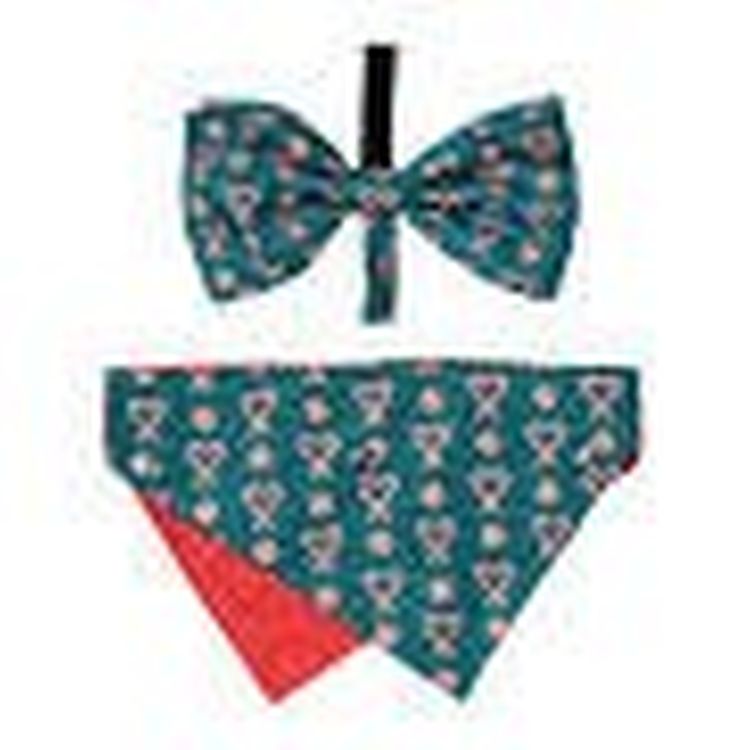 FUZZYARD perro pajarita y bandana I Heart Candy Canes