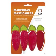 ICA roedor juguete maderitas zanahoria