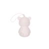 FERRIBIELLA porta-sacos teddy blanco purpurina