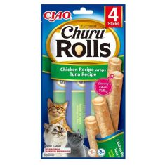 CHURU gato snack rolls atun 4x10 gr