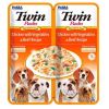 CHURU perro Twin pollo verduras beef con caldo de pollo 2x40