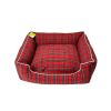 Kubicama cuna escocés rojo 115*86*26 cm